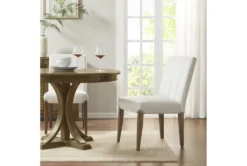 Cream Channel Tufting Dining Chair Set Of 2 -Furniture Store 302204 natural wood dining chair room 85
