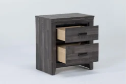 Carver Nightstand -Furniture Store 302528 brown wood nightstand side 19