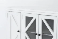 Sinclair White 58" Corner Tv Stand 10 Sinclair White 58" Corner Tv Stand -Furniture Store 303509 white wood media console detail 45