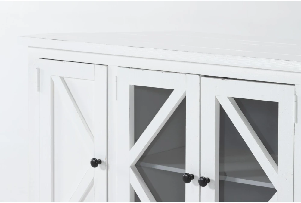 Sinclair White 58" Corner Tv Stand 6 Sinclair White 58" Corner Tv Stand - Image 4