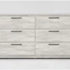 Baylie White 6 Drawer Dresser 2 Baylie White 6 Drawer Dresser -Furniture Store 303933 white mdf dresser signature 01