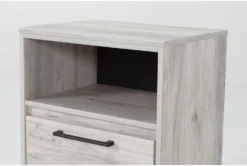 Baylie White 1 Drawer Nightstand With USB -Furniture Store 303983 white mdf nightstand detail 45