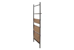 Fairway Dark Brown Wood Industrial 77" Bookcase -Furniture Store 304342 brown wood bookcase material 76