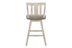 Lock White Slat Back Swivel Counter Stool Set Of 2 -Furniture Store 304379 white wood counter height stool back 82