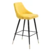 Modern Yellow Bar Stool -Furniture Store 304440 yellow metal bar stool signature 01