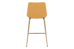 Yellow Velvet Bucket Counter Stool -Furniture Store 304452 yellow metal dining chair detail 46