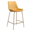 Yellow Velvet Bucket Counter Stool -Furniture Store 304452 yellow metal dining chair signature 01