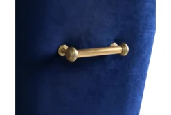 Trix Navy Velvet Dining Chair -Furniture Store 304621 blue fabric dining chair detail 44