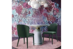 Marry Forest Green Velvet Dining Chair -Furniture Store 304623 green fabric dining chair room 86