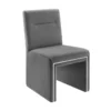 Affa Grey Performance Velvet Dining Chair -Furniture Store 304646 grey fabric dining chair signature 01