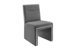 Affa Grey Performance Velvet Dining Chair