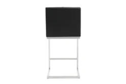 Helen Black Stainless Steel Counter Stool Set Of 2 -Furniture Store 304738 black fabric counter height stool back 82