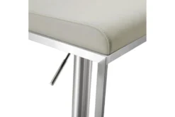 Amal Light Grey Stainless Steel Adjustable Barstool -Furniture Store 304748 grey fabric bar stool detail 44