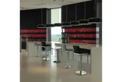 Amal Light Grey Stainless Steel Adjustable Barstool -Furniture Store 304748 grey fabric bar stool room 85