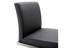 Amal Black On Black Adjustable Steel Barstool -Furniture Store 304769 black fabric bar stool detail 48