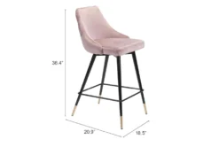 Piccol Pink Counter Stool -Furniture Store 304817 metal detail 49