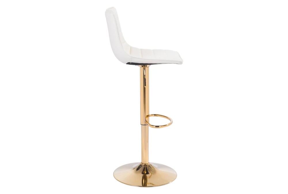 Ward White Adjustable Swivel Bar Stool 4 Ward White Adjustable Swivel Bar Stool - Image 2