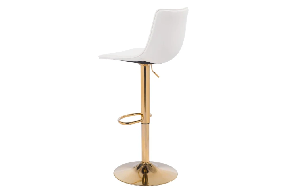 Ward White Adjustable Swivel Bar Stool 6 Ward White Adjustable Swivel Bar Stool - Image 4