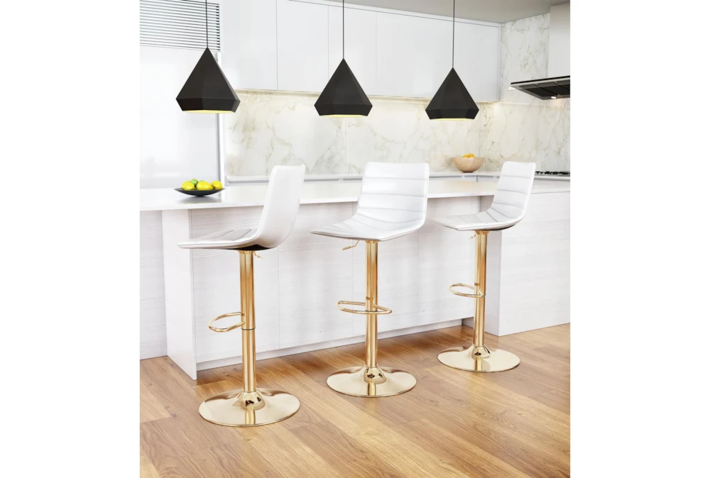 Ward White Adjustable Swivel Bar Stool 11 Ward White Adjustable Swivel Bar Stool - Image 9