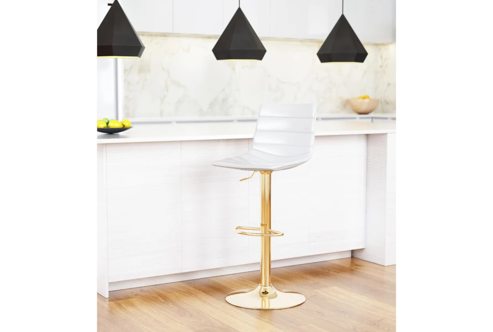 Ward White Adjustable Swivel Bar Stool 12 Ward White Adjustable Swivel Bar Stool - Image 10