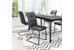 Industrial Black Dining Chair Set Of 2 -Furniture Store 304853 metal room 85