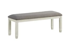 Chevre 48" White Bench