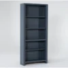 Westlawn Blue 72" Bookcase -Furniture Store 304930 blue wood bookcase signature 01