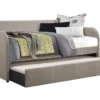 Wichfield Grey Twin Daybed With Trundle -Furniture Store 305490 grey fabric daybed signature 01