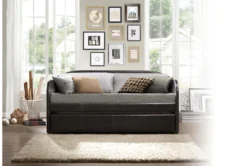 Wichfield Black Twin Daybed With Trundle -Furniture Store 305491 black fabric daybed room 85