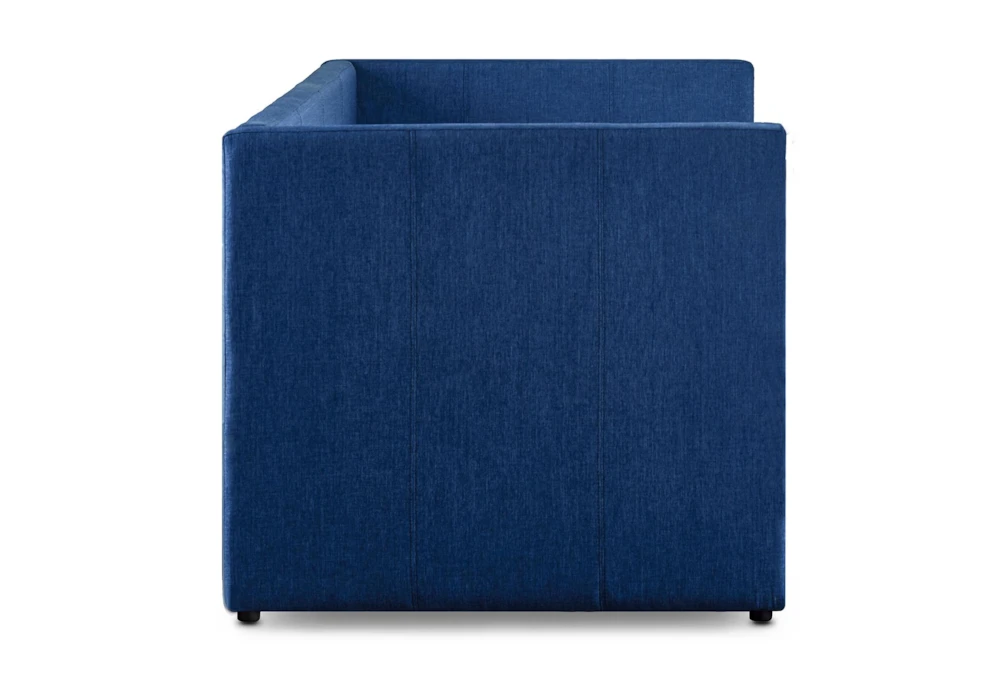 Tulney Blue Twin Upholstered Daybed With Trundle 6 Tulney Blue Twin Upholstered Daybed With Trundle - Image 4
