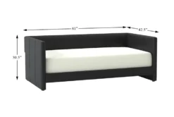 Marcelo Twin Daybed -Furniture Store 305538 black fabric daybed detail 44