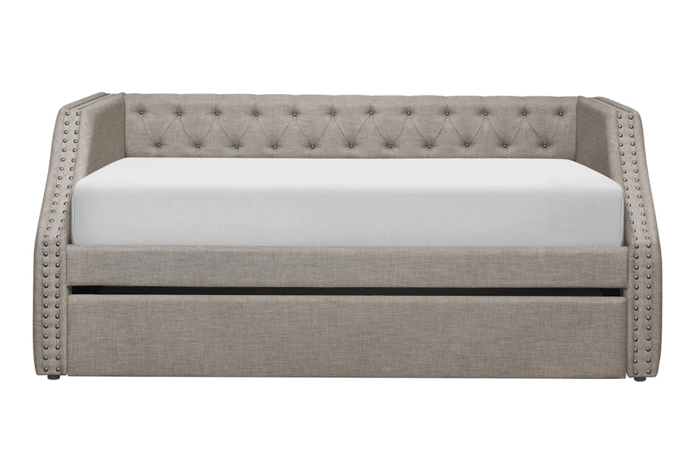 Freya Twin Upholstered Daybed With Trundle 4 Freya Twin Upholstered Daybed With Trundle - Image 2