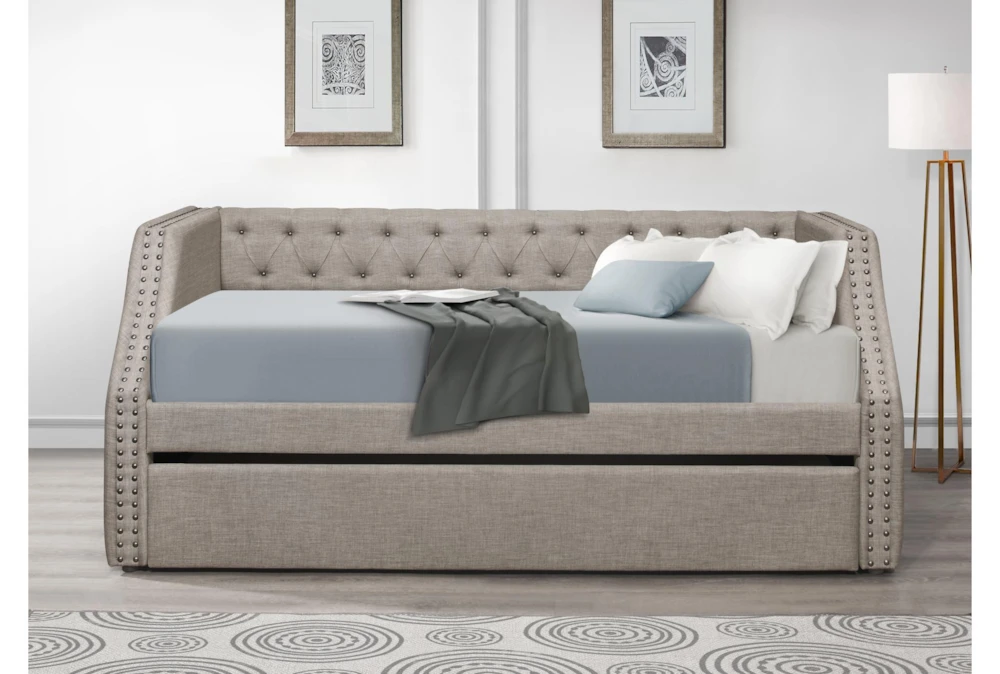 Freya Twin Upholstered Daybed With Trundle 7 Freya Twin Upholstered Daybed With Trundle - Image 5