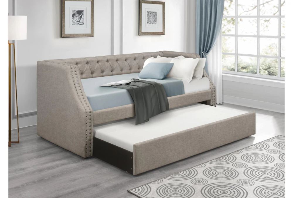 Freya Twin Upholstered Daybed With Trundle 8 Freya Twin Upholstered Daybed With Trundle - Image 6