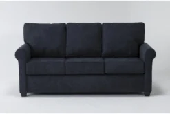 Athos Midnight Blue 77" Full Sleeper Sofa