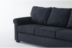 Athos Midnight Blue 86" Queen Sleeper Sofa -Furniture Store 305929 blue fabric sleeper detail 45