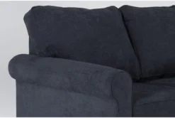 Athos Midnight Blue 86" Queen Sleeper Sofa -Furniture Store 305929 blue fabric sleeper detail 46