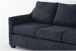 Porthos Midnight Blue 80" Queen Sleeper Sofa -Furniture Store 306012 blue fabric sleeper detail 45