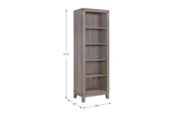 Ellsworth 24" Bookcase Pier -Furniture Store 306166 grey wood pier detail 44 1