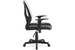 Genesee Light Gray & Black Mesh Office Chair -Furniture Store 306206 grey multi media office chair side 15