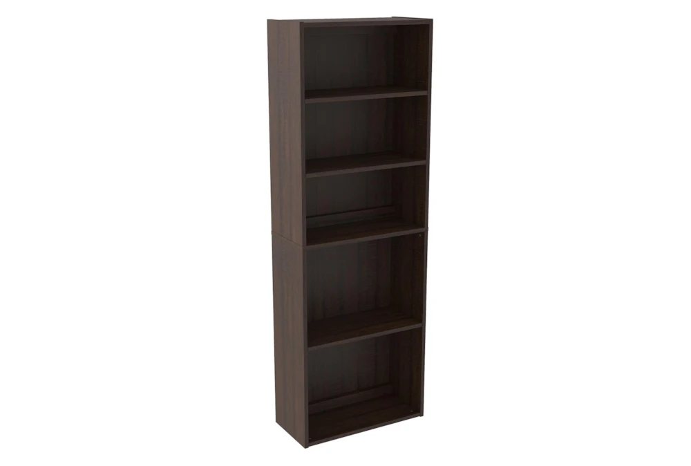 Kentridge Warm Brown 71" Bookcase 3 Kentridge Warm Brown 71" Bookcase