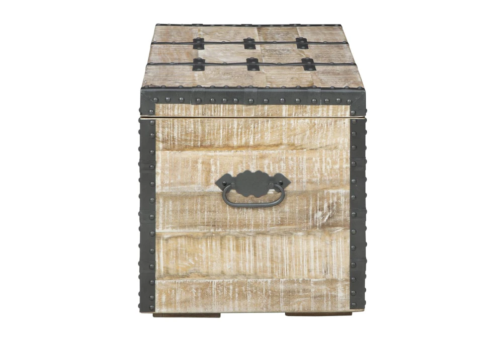 Darry White Washed Storage Trunk 4 Darry White Washed Storage Trunk - Image 2