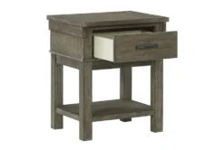 Ryn Nightsand -Furniture Store 306562 brown multi media nightstand detail 44