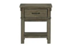 Ryn Nightsand -Furniture Store 306562 brown multi media nightstand front 02