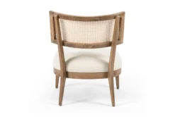 Solid Beech + Cane Back Accent Chair -Furniture Store 306923 beige polyester accent chair back 82