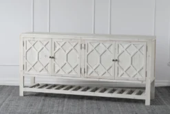 Natural Light Reclaimed Pine 4 Door Sideboard