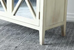 Antique White Reclaimed Pine 2 Door Sideboard -Furniture Store 307349 white reclaimed wood cabinet detail 45