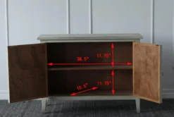 Antique White Reclaimed Pine 2 Door Sideboard -Furniture Store 307349 white reclaimed wood cabinet detail 47