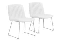 Adeo White Dining Chair Set Of 2