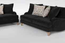 Abigail IV Sofa/Loveseat/Chair/Ottoman Set -Furniture Store 307515 grey fabric living room set detail 44